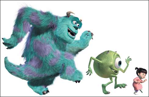Sulley, Mike and Boo!